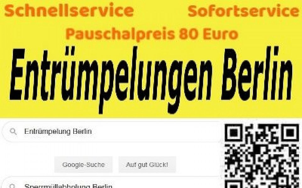 Möbel Wohnung Entrümpelung Berlin pauschal 80 Euro